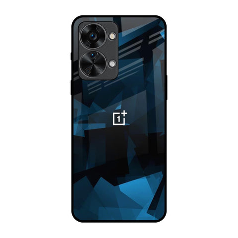 Polygonal Blue Box Glossy Case For OnePlus Nord 2T 5G