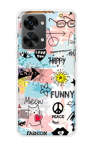 Happy Doodle Soft Cover for OnePlus Nord 2T 5G