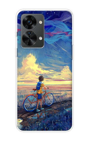 Riding Bicycle to Dreamland Soft Cover for OnePlus Nord 2T 5G