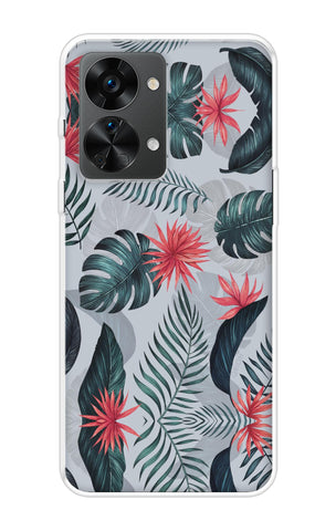 Retro Floral Leaf Soft Cover for OnePlus Nord 2T 5G