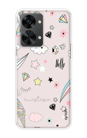 Unicorn Doodle Soft Cover For OnePlus Nord 2T 5G