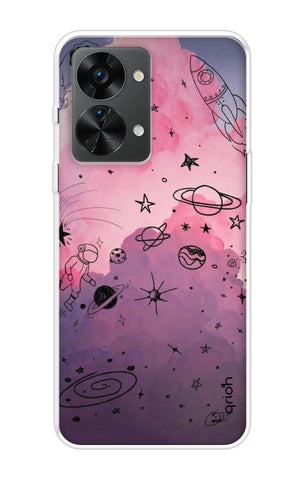 Space Doodles Art Soft Cover For OnePlus Nord 2T 5G