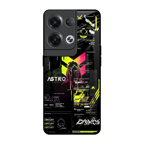 Astro Glitch Glossy Case for Oppo Reno8 Pro 5G