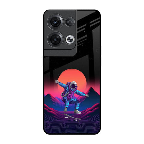 Retro Astronaut Glossy Case for Oppo Reno8 Pro 5G