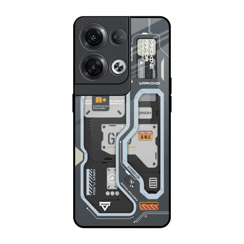 Retro Futuristic Glossy Case for Oppo Reno8 Pro 5G
