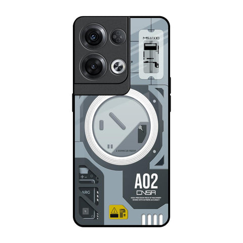 Modern Technology Glossy Case for Oppo Reno8 Pro 5G