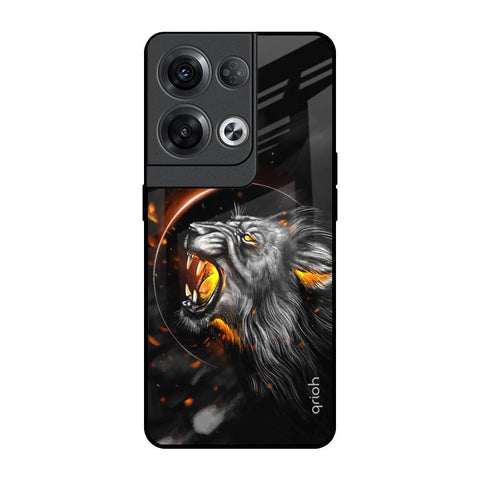 Aggressive Lion Glossy Case for Oppo Reno8 Pro 5G