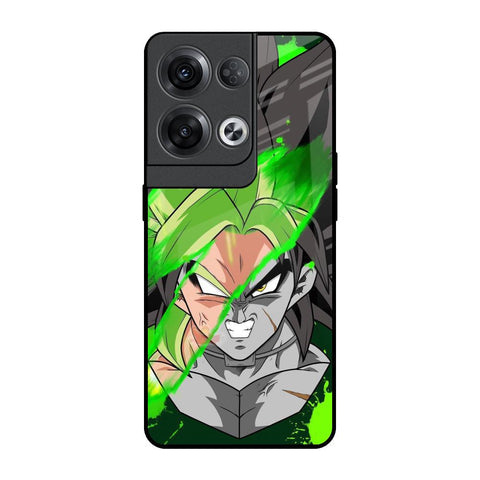 Anime Green Splash Glossy Case for Oppo Reno8 Pro 5G