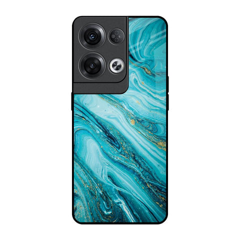 Ocean Marble Glossy Case for Oppo Reno8 Pro 5G