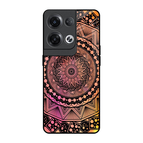 Floral Mandala Glossy Case for Oppo Reno8 Pro 5G