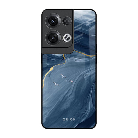 Deep Ocean Marble Glossy Case for Oppo Reno8 Pro 5G