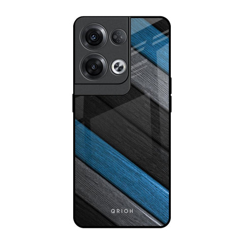 Multicolor Wooden Effect Glossy Case for Oppo Reno8 Pro 5G