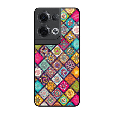 Multicolor Mandala Glossy Case for Oppo Reno8 Pro 5G