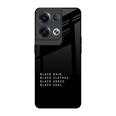 Black Soul Glossy Case for Oppo Reno8 Pro 5G