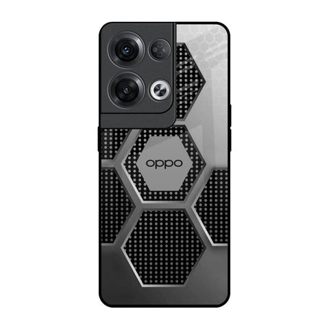 Hexagon Style Glossy Case For Oppo Reno8 Pro 5G