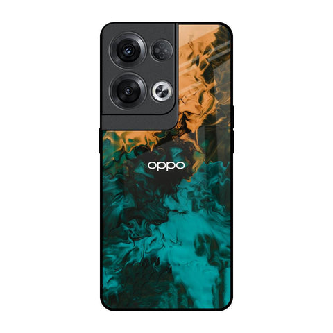 Watercolor Wave Glossy Case for Oppo Reno8 Pro 5G