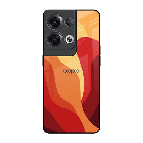 Magma Color Pattern Glossy Case for Oppo Reno8 Pro 5G
