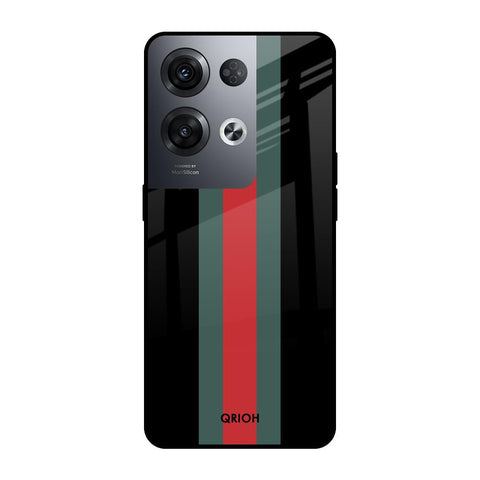 Vertical Stripes Glossy Case for Oppo Reno8 Pro 5G