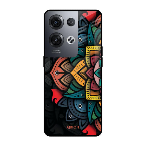 Retro Gorgeous Flower Glossy Case for Oppo Reno8 Pro 5G