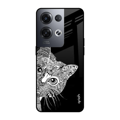 Kitten Mandala Glossy Case for Oppo Reno8 Pro 5G