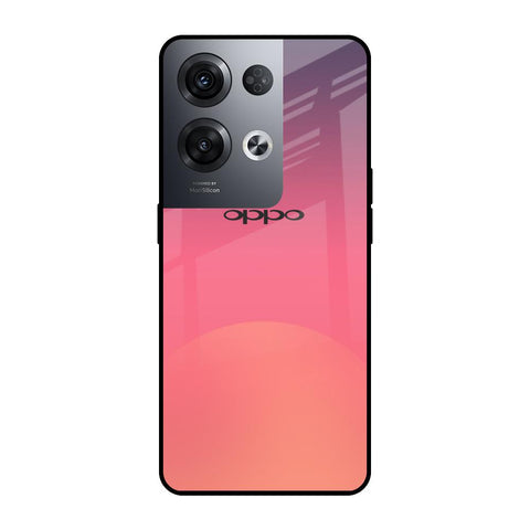 Sunset Orange Glossy Case for Oppo Reno8 Pro 5G