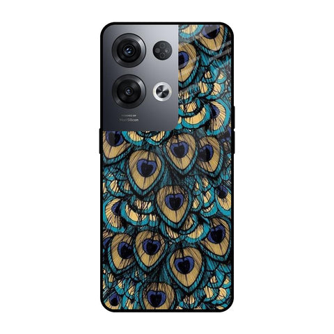 Peacock Feathers Glossy case for Oppo Reno8 Pro 5G