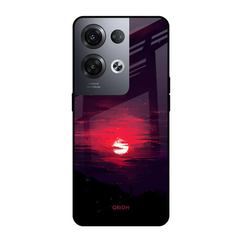 Morning Red Sky Glossy Case For Oppo Reno8 Pro 5G