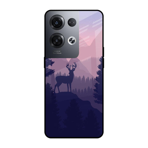 Deer In Night Glossy Case For Oppo Reno8 Pro 5G