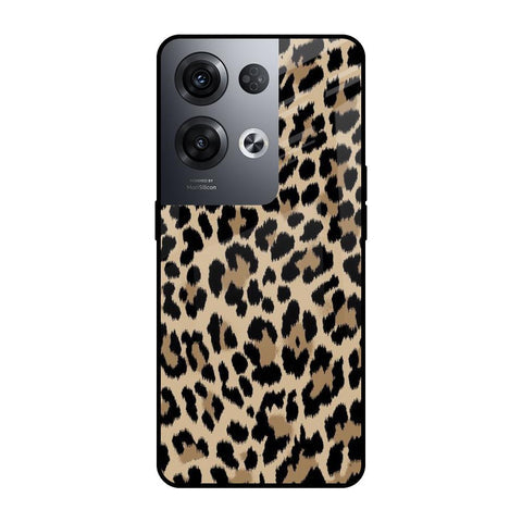 Leopard Seamless Glossy Case For Oppo Reno8 Pro 5G