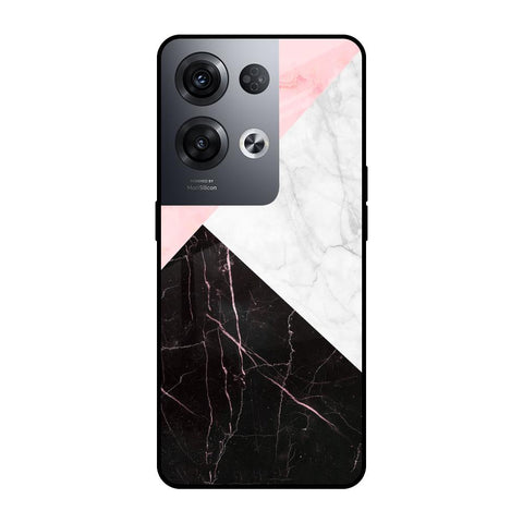 Marble Collage Art Glossy Case For Oppo Reno8 Pro 5G