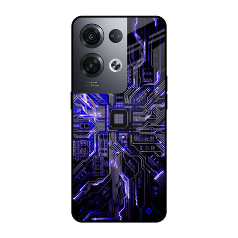 Techno Color Pattern Glossy Case For Oppo Reno8 Pro 5G