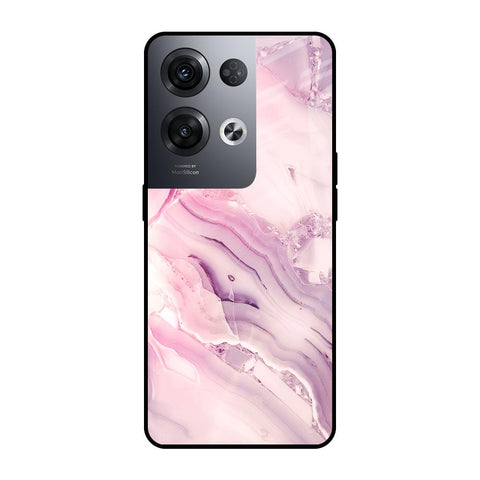 Diamond Pink Gradient Glossy Case For Oppo Reno8 Pro 5G