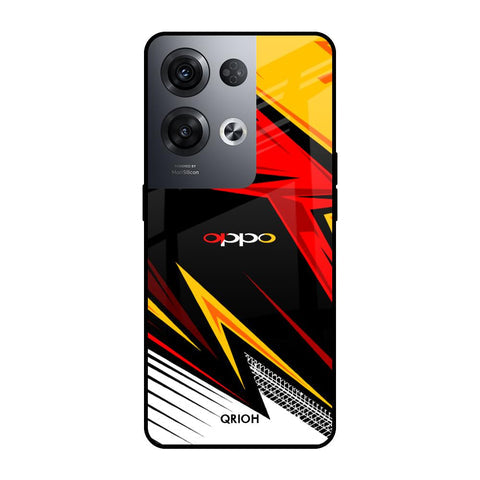 Race Jersey Pattern Glossy Case For Oppo Reno8 Pro 5G
