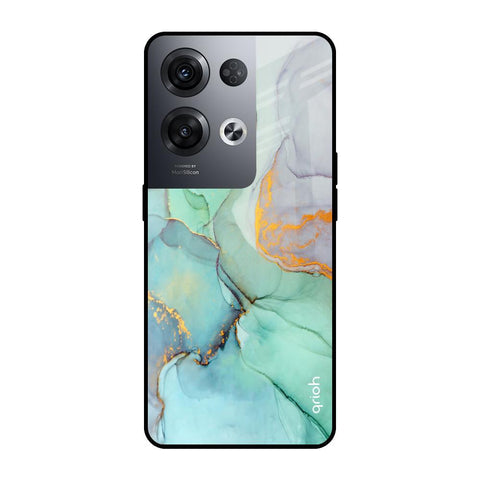 Green Marble Glossy case for Oppo Reno8 Pro 5G