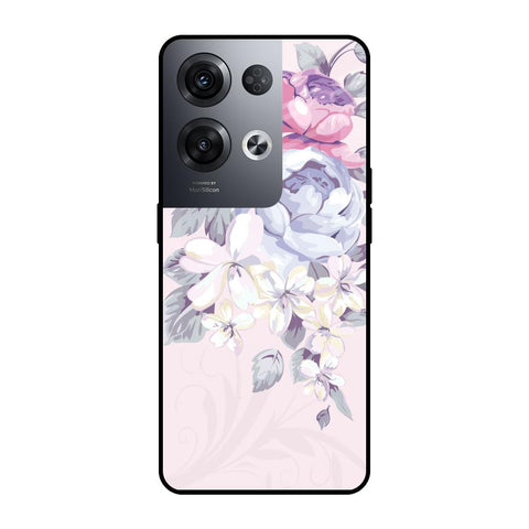Elegant Floral Glossy case for Oppo Reno8 Pro 5G