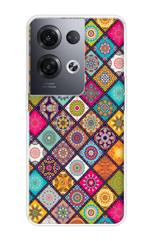 Multicolor Mandala Soft Cover for Oppo Reno8 Pro 5G