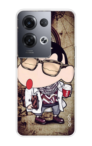 Nerdy Shinchan Soft Cover for Oppo Reno8 Pro 5G