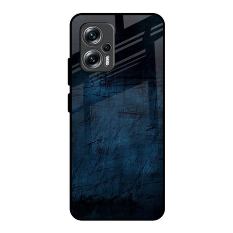 Dark Blue Grunge Glossy Case for Redmi K50i 5G