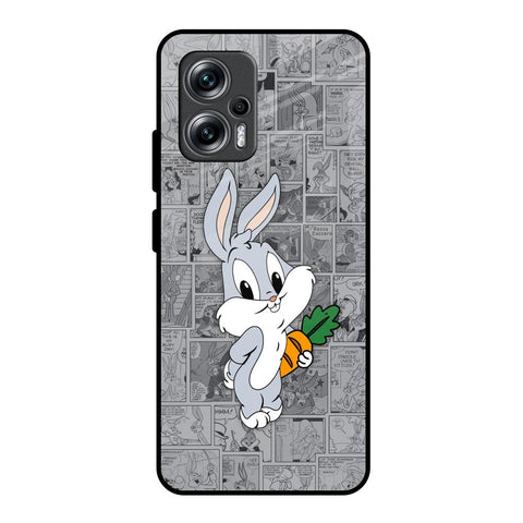 Cute Baby Bunny Glossy Case for Redmi K50i 5G