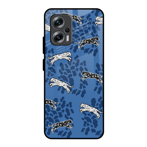 Blue Cheetah Glossy Case for Redmi K50i 5G