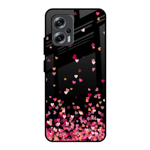 Heart Rain Fall Glossy Case For Redmi K50i 5G