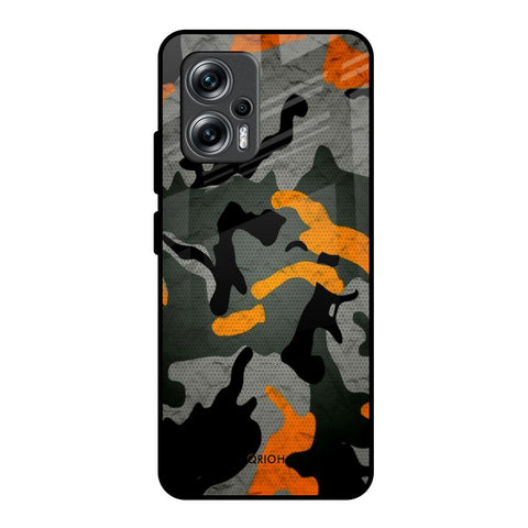 Camouflage Orange Glossy Case For Redmi K50i 5G
