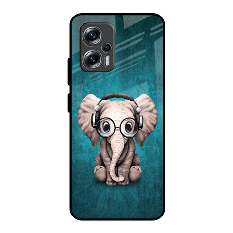 Adorable Baby Elephant Glossy Case For Redmi K50i 5G