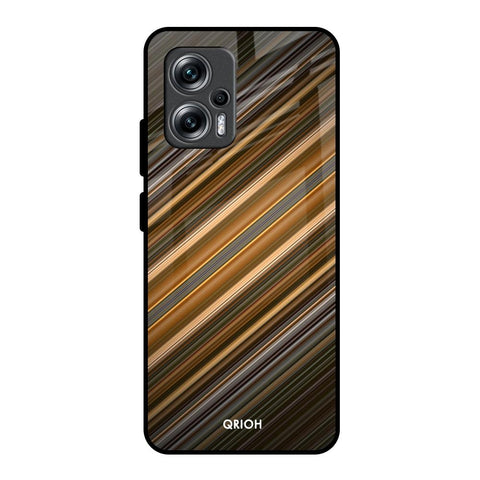 Diagonal Slash Pattern Glossy Case for Redmi K50i 5G