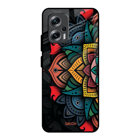 Retro Gorgeous Flower Glossy Case for Redmi K50i 5G