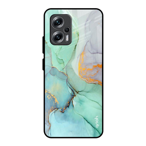 Green Marble Glossy Case for Redmi K50i 5G