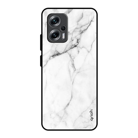 Modern White Marble Glossy Case for Redmi K50i 5G