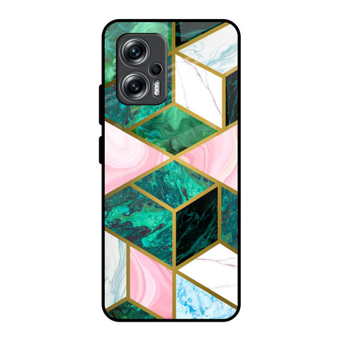 Seamless Green Marble Glossy Case for Redmi K50i 5G
