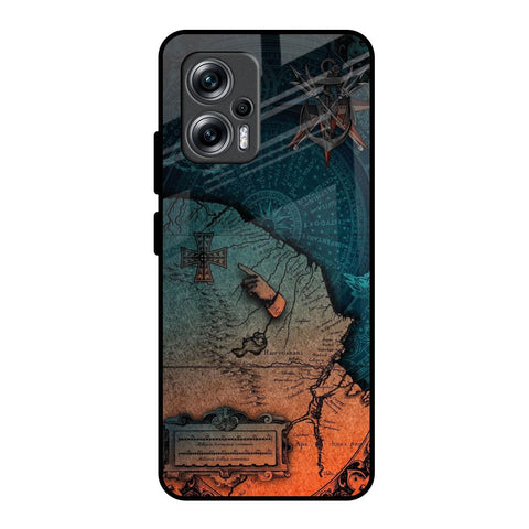 Geographical Map Glossy Case for Redmi K50i 5G