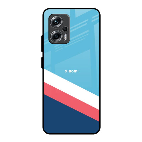 Pink & White Stripes Glossy Case For Redmi K50i 5G